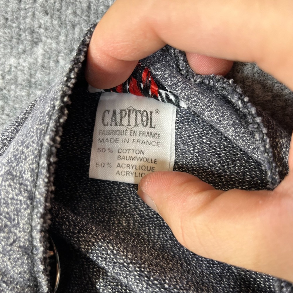 Capitol One Piece Henley Union Suit unisex Gray Cotton Kyoto Graphic Sleepwear - Picture 13 of 16